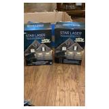3 boxes of Star laser projections, points of 3 boxes of Star laser projections, points of