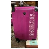 Travelers club purple suitcase, boc wallet Travelers club purple suitcase, boc wallet