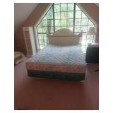 Queen size bed with mattress and box spring Queen size bed with mattress and box spring
