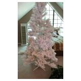 96in tall white Christmas tree with base 96in tall white Christmas tree with base