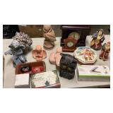 Statues,clocks, misc decor Statues,clocks, misc decor