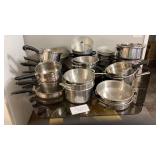 Miscellaneous pots and pans, baking sheets, and Miscellaneous pots and pans, baking sheets, and