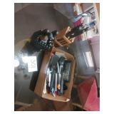 2 Incomplete knife sets, misc utensils 2 Incomplete knife sets, misc utensils