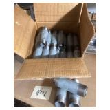 25 Galvanized Pipe Nipples, 1-1/4 x 5 In.