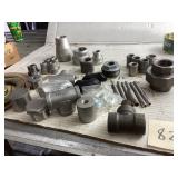 45-Piece Lot of Pipe Fittings and Accessories