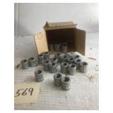 29 Galvanized 3/8-Inch Couplings
