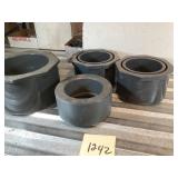 Four PVC Pipe Reducers 8ï¿½ï¿½ x 6ï¿½ï¿½