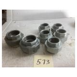 7 Galvanized Pipe Unions
