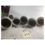 4 3-Inch and 1 4-Inch Galvanized Elbows