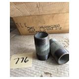 21 Galvanized Pipe Nipples
