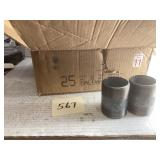 25 New 2ï¿½ x 3ï¿½ Galvanized Pipe Nipples