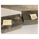 Two Metal Ammunition Storage Boxes