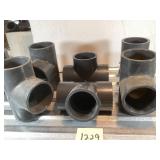 7 Eslon PVC 3-Inch Tee Fittings