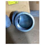 Two 4-Inch Galvanized Elbow Fittings
