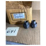 20 Black 3/8 Inch Union Brass Seats