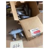 25 Galvanized Pipe Nipples, 3/4 x 4 Inch