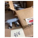 19 Galvanized Pipe Nipples, 3/4 x 4 Inch