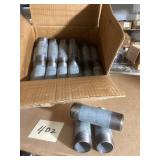 25 Galvanized Pipe Nipples, 1-1/4 x 5 In.