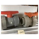 Spears PVC Ball Valves with Red Handles