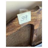 Wooden Headboard, Mattress, and Mirror Set
