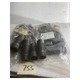24 Black Steel Nipples