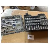 Two Sets of Socket Wrenches in Cases