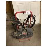 Electric Pressure Washer on Red Frame