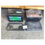 Two Used Vehicle Batteries