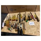 40 Screwdrivers, Chisels, and Brake Bench