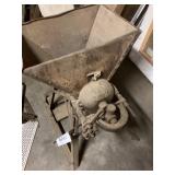 Lentz Metal Grain Grinder on Stand