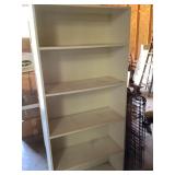 White Wooden Bookshelf with Five Shelves