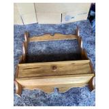 Wooden Wall-Mounted Organizer Shelf