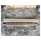 Rusty Metal Bar and Unknown Tool Set