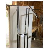 Black and Chrome 74-Inch Display Rack