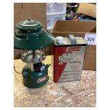 Coleman Lantern with Camp Fuel Can