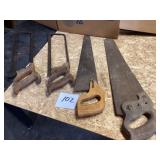 Four Vintage Hand Saws