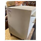 White Three-Shelf Rolling Utility Cart