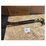 Heavy-Duty Steel Pry Bars With Claw Ends