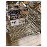 Two-Tier Chrome Wire Shelf Organizer