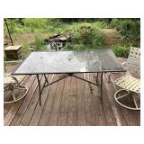 Patio Table with Two Chairs Set