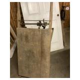 Wooden Hand Truck with Mechanical Scale
