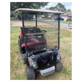 2012 Yamaha Gas Golf Cart with Red Seats