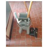 Industrial Mop, Mop bucket, & Dust Pan