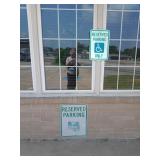 2- Reserved Parking Signs 2- Reserved Parking Signs