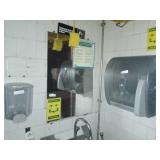 Mirror, towel dispenser, & soap dispenser Mirror, towel dispenser, & soap dispenser
