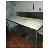 TABLE STAINLESS STEEL WITH CUTTING BOARDS