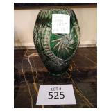 Green Art Glass Vase Green Art Glass Vase