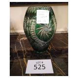 Green Art Glass Vase