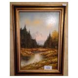 River Scene Oil Painting