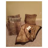 Animal Print Pillows and Throw